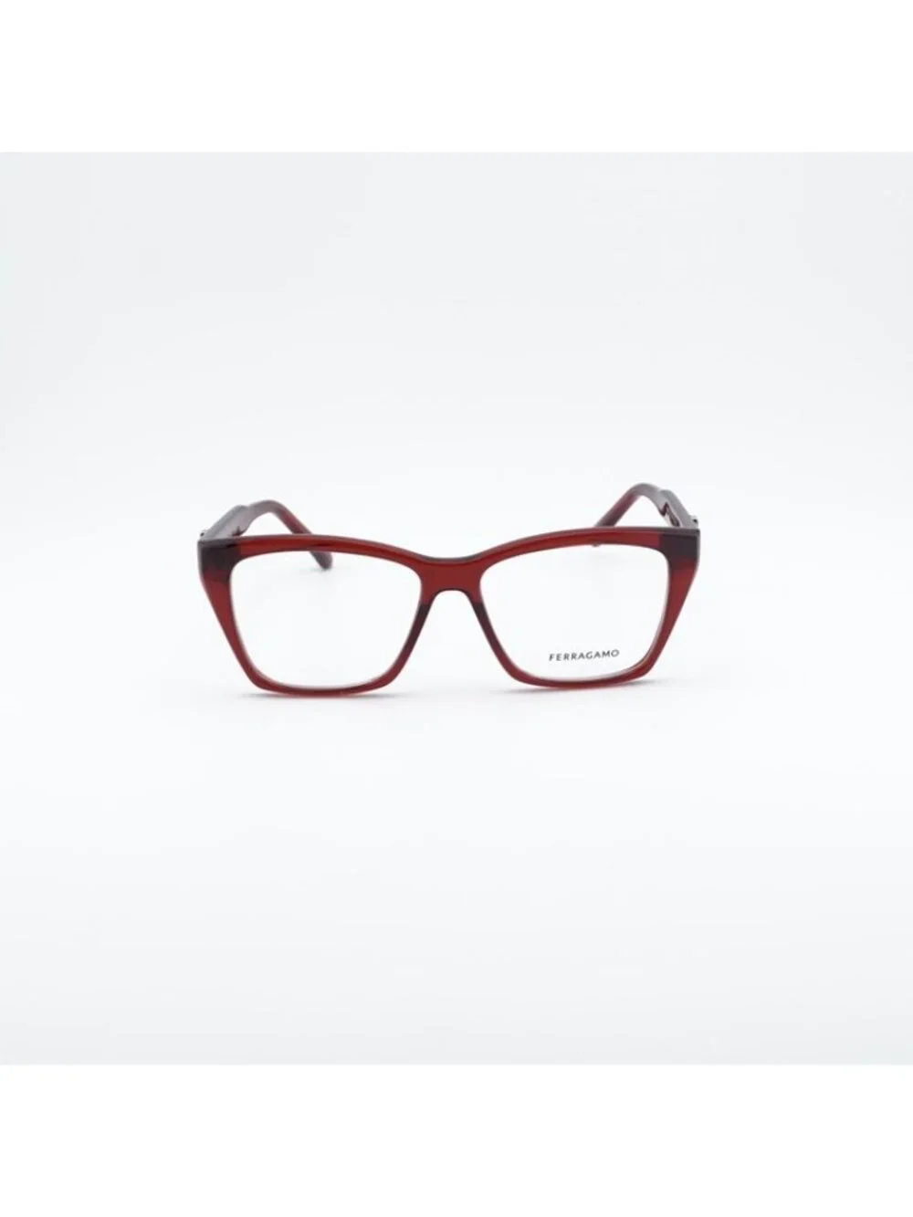 Salvatore Ferragamo SF3030E 616 Eyeglasses Transparent Red 54mm Square Frame